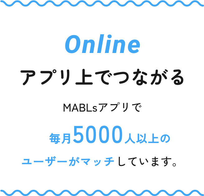 アプリ上でつながる