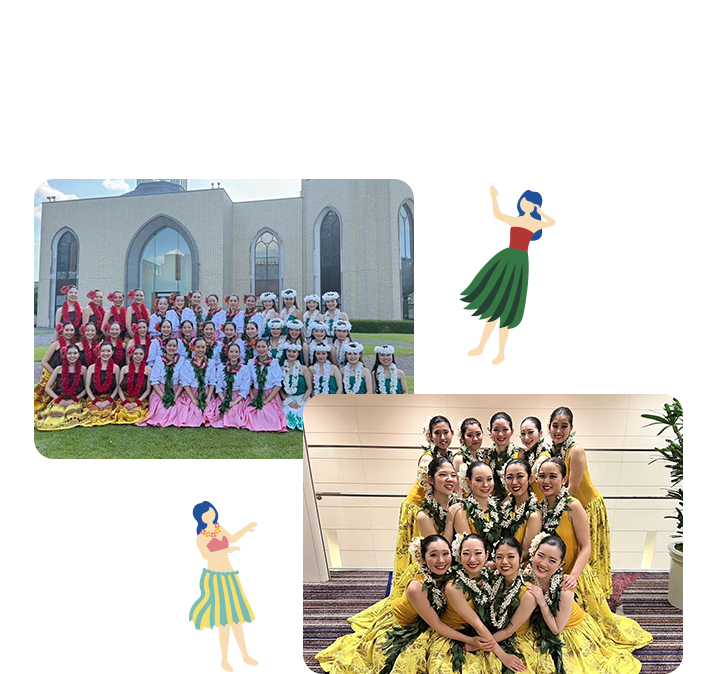 当日は青学フラダンス部による フラダンスショーも開催！